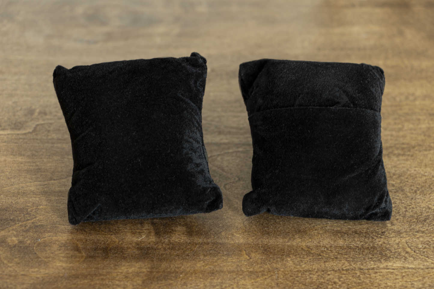 Black Velvet Watch Pillows - Set of 3